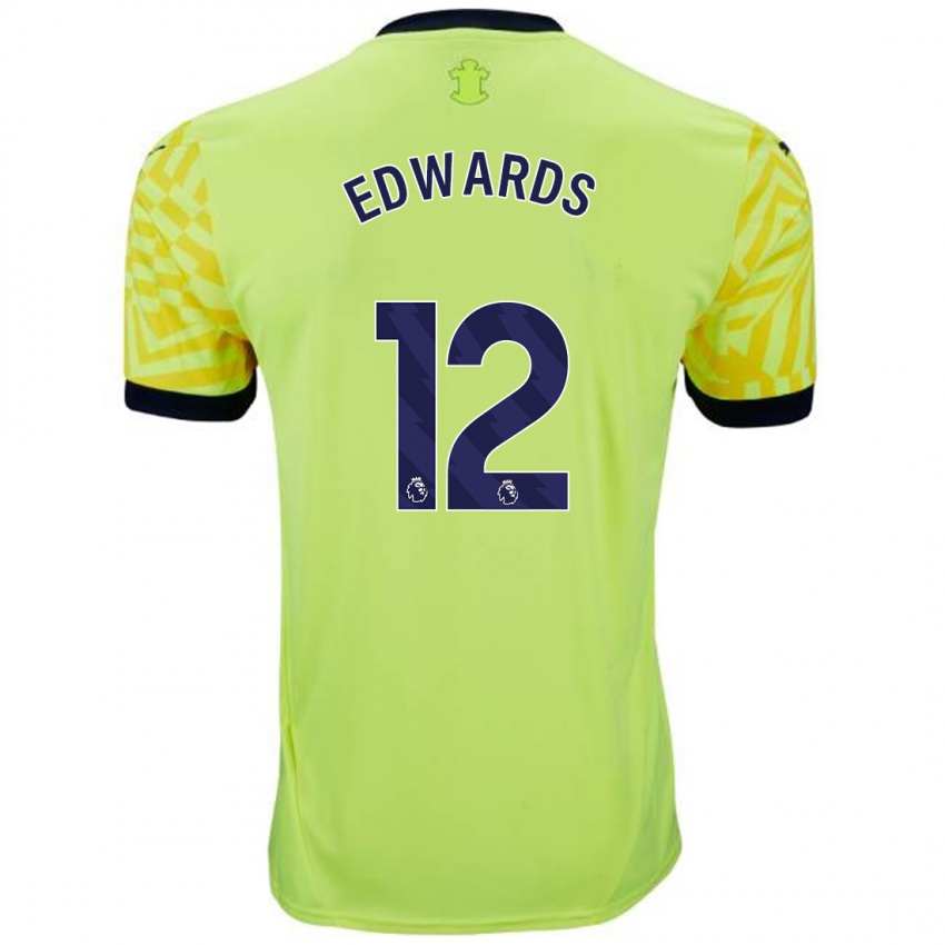 Criança Camisola Ronnie Edwards #12 Amarelo Alternativa 2024/25 Camisa Brasil