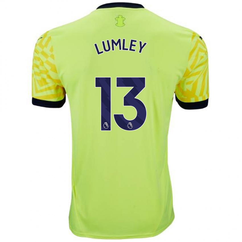 Criança Camisola Joe Lumley #13 Amarelo Alternativa 2024/25 Camisa Brasil