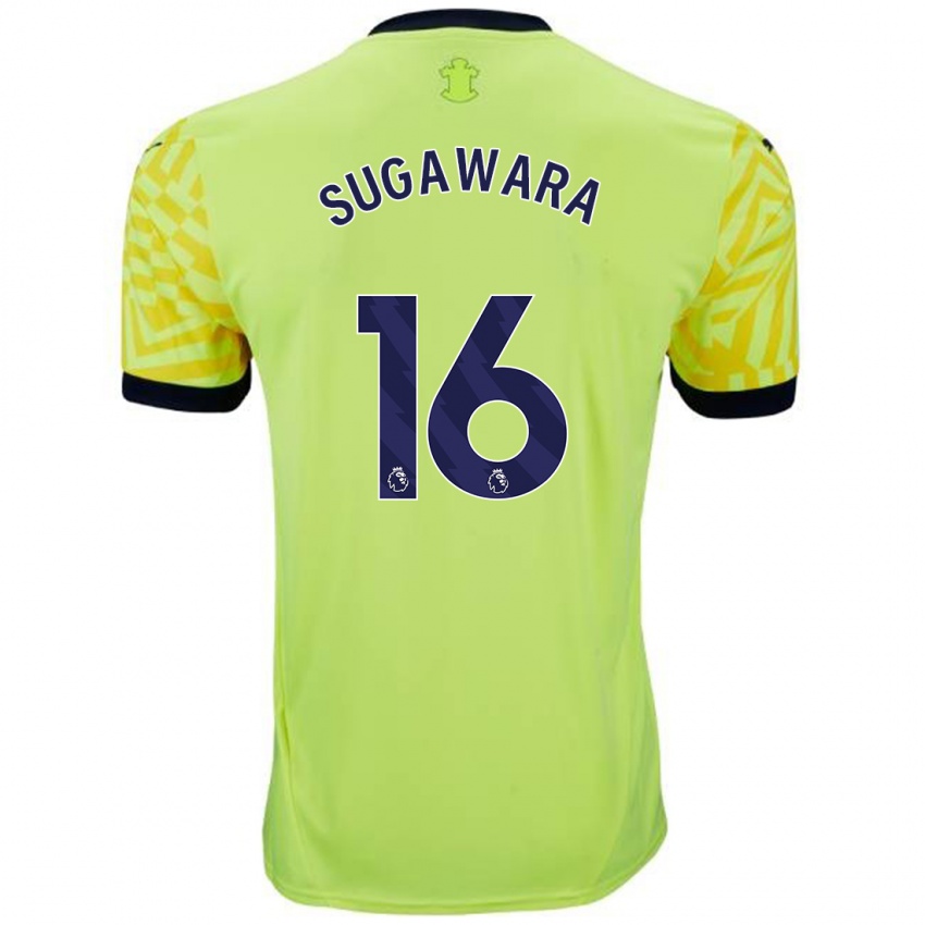 Criança Camisola Yukinari Sugawara #16 Amarelo Alternativa 2024/25 Camisa Brasil