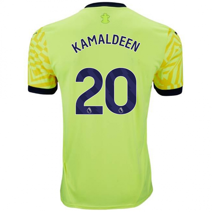 Criança Camisola Kamaldeen Sulemana #20 Amarelo Alternativa 2024/25 Camisa Brasil