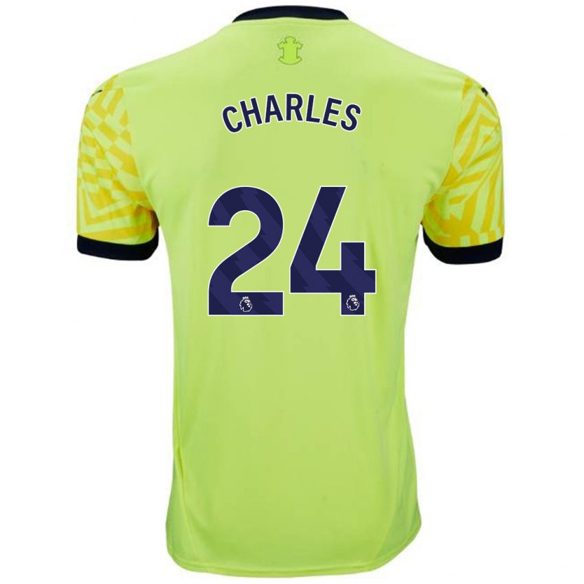 Criança Camisola Shea Charles #24 Amarelo Alternativa 2024/25 Camisa Brasil