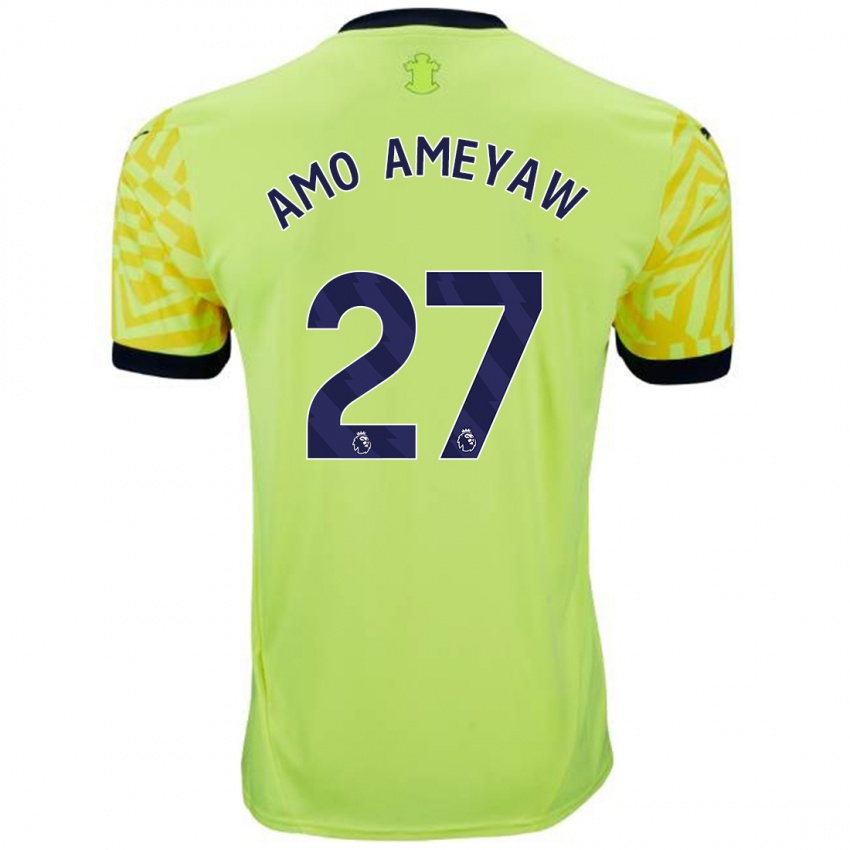 Criança Camisola Samuel Amo-Ameyaw #27 Amarelo Alternativa 2024/25 Camisa Brasil