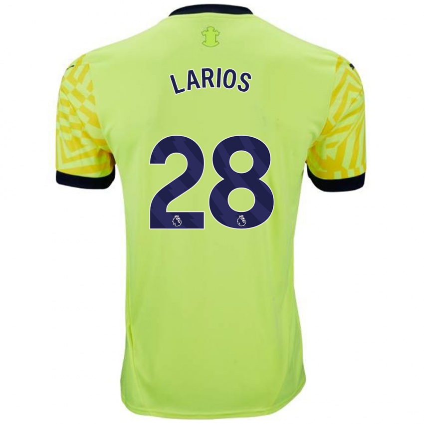 Criança Camisola Juan Larios #28 Amarelo Alternativa 2024/25 Camisa Brasil