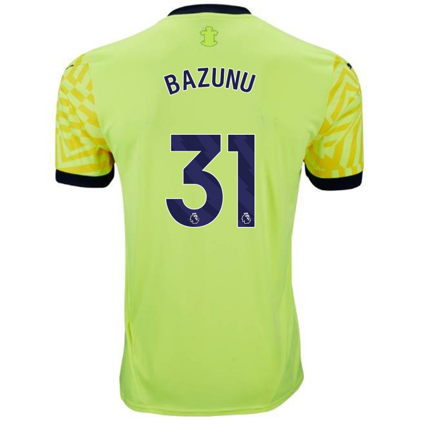 Criança Camisola Gavin Bazunu #31 Amarelo Alternativa 2024/25 Camisa Brasil