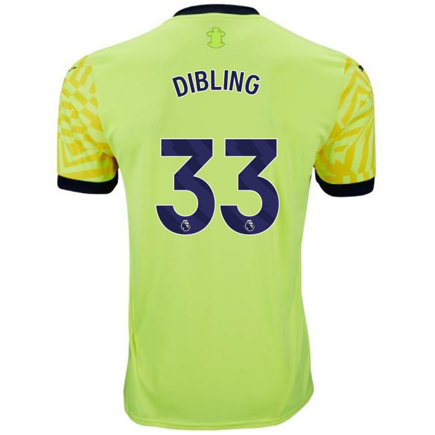 Criança Camisola Tyler Dibling #33 Amarelo Alternativa 2024/25 Camisa Brasil