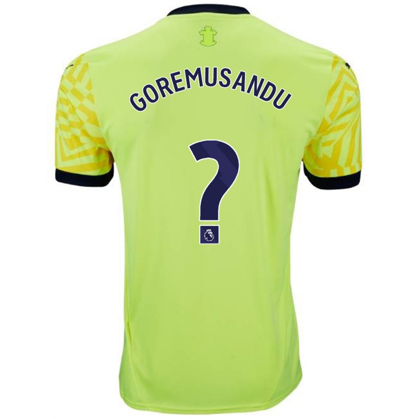 Criança Camisola Tino Goremusandu #0 Amarelo Alternativa 2024/25 Camisa Brasil