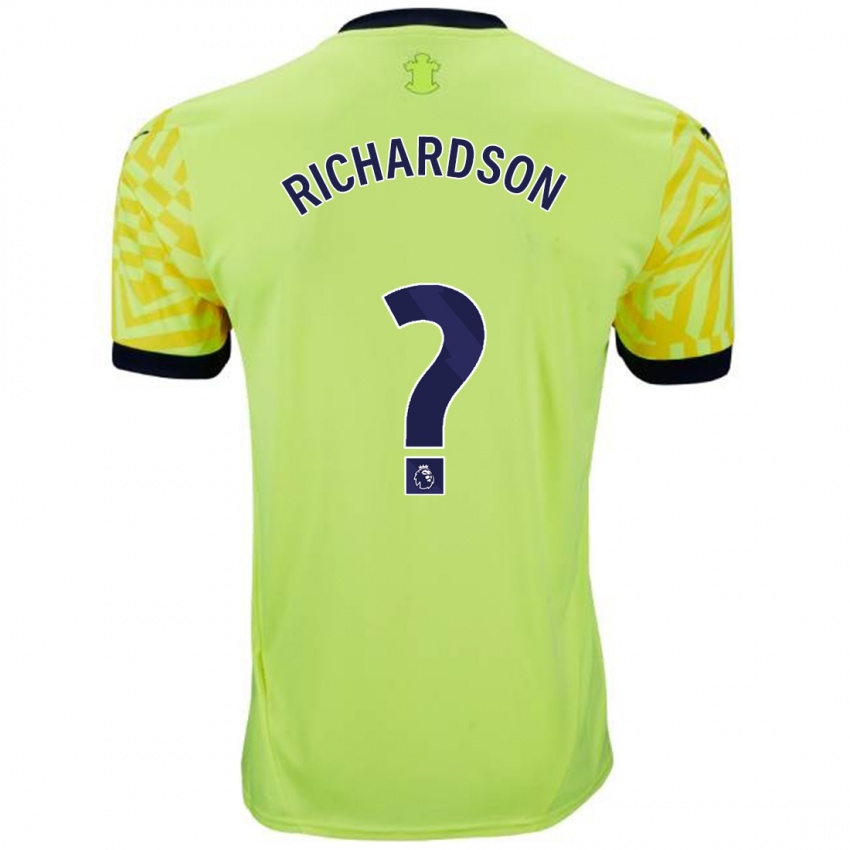 Criança Camisola Cale Richardson #0 Amarelo Alternativa 2024/25 Camisa Brasil