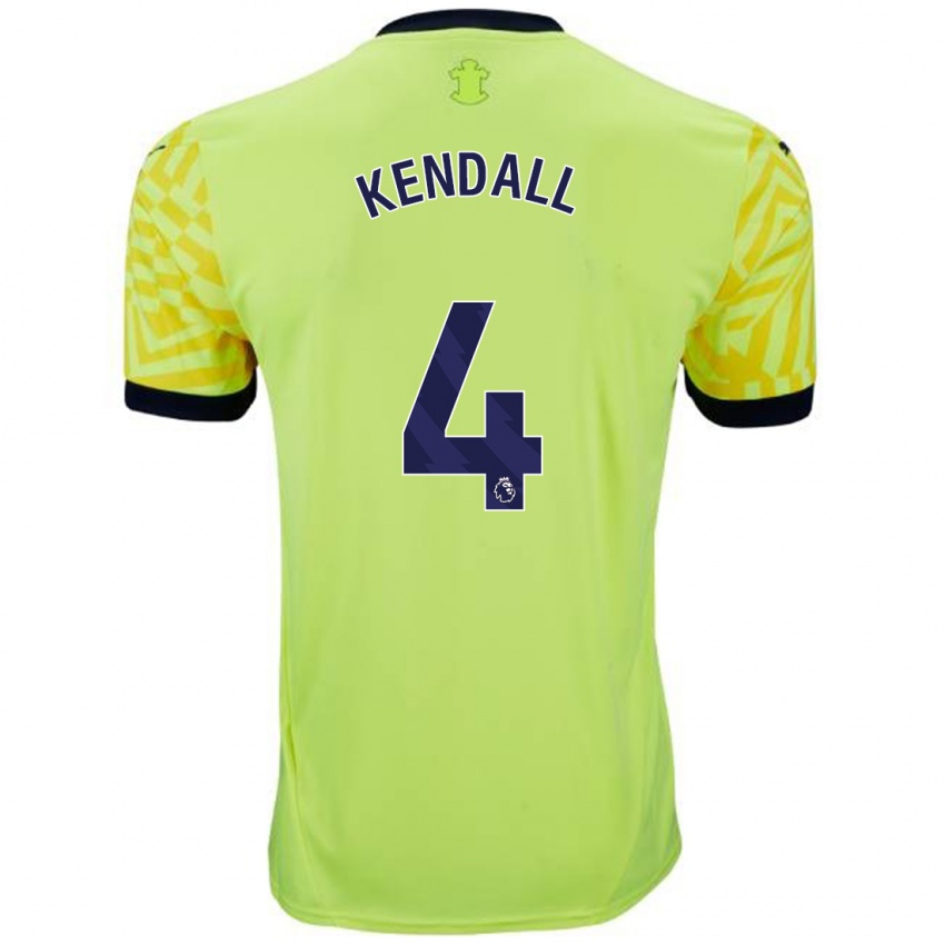 Criança Camisola Lucia Kendall #4 Amarelo Alternativa 2024/25 Camisa Brasil