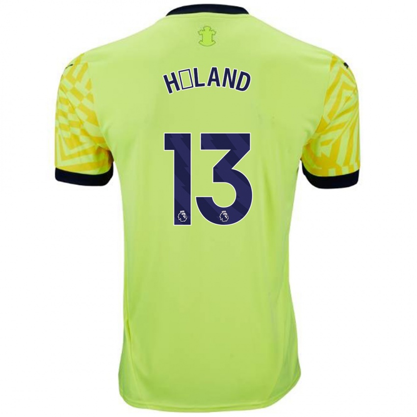 Criança Camisola Benedicte Håland #13 Amarelo Alternativa 2024/25 Camisa Brasil