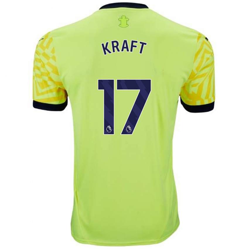 Criança Camisola Emily Kraft #17 Amarelo Alternativa 2024/25 Camisa Brasil