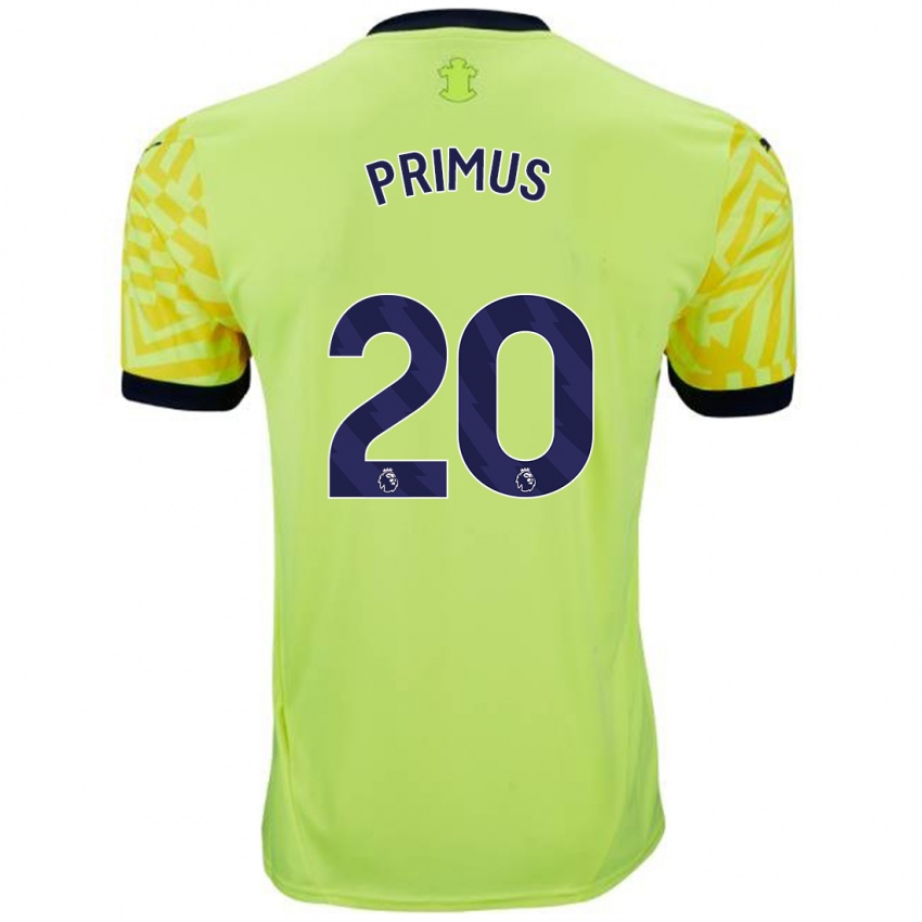 Criança Camisola Atlanta Primus #20 Amarelo Alternativa 2024/25 Camisa Brasil