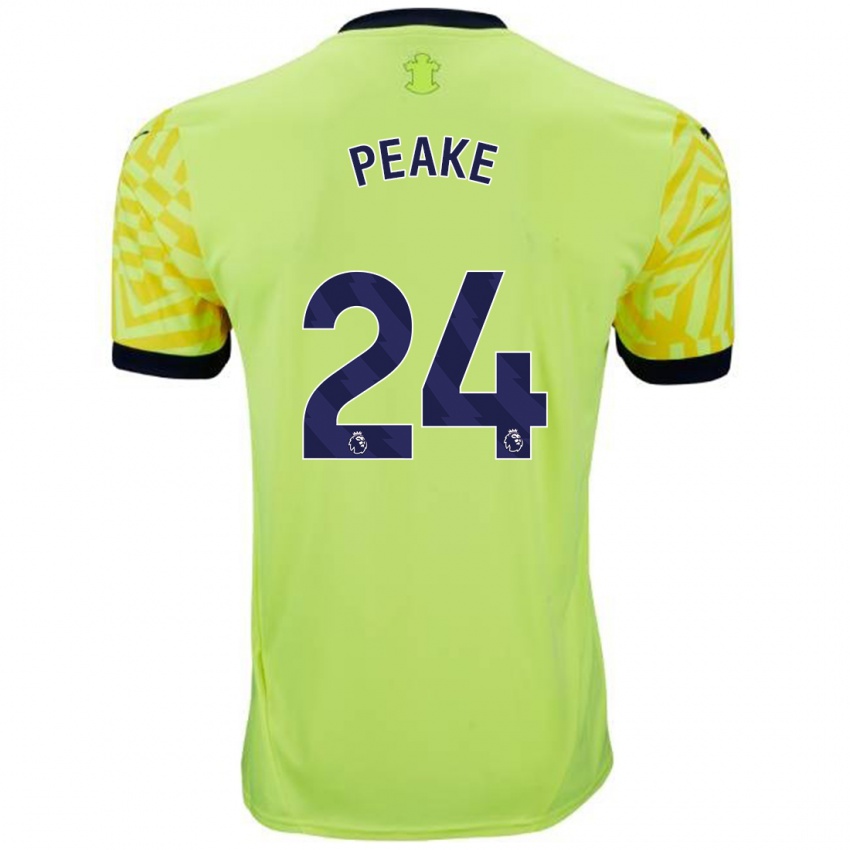 Criança Camisola Paige Peake #24 Amarelo Alternativa 2024/25 Camisa Brasil