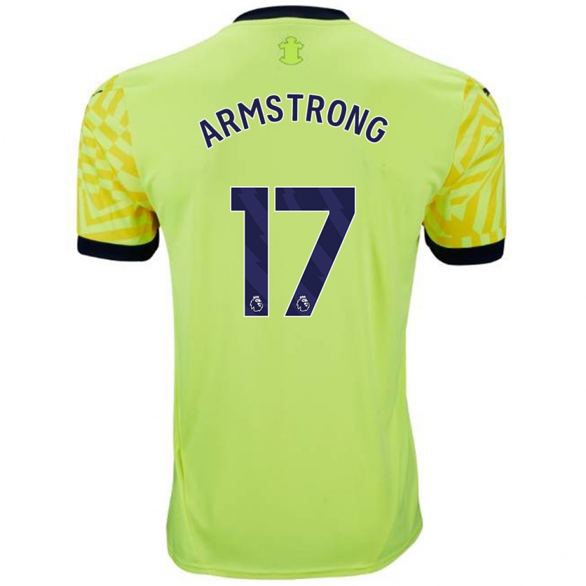 Criança Camisola Stuart Armstrong #17 Amarelo Alternativa 2024/25 Camisa Brasil