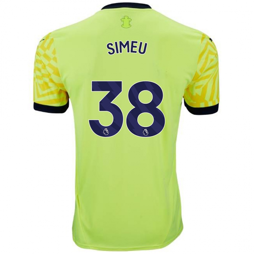 Criança Camisola Dynel Simeu #38 Amarelo Alternativa 2024/25 Camisa Brasil