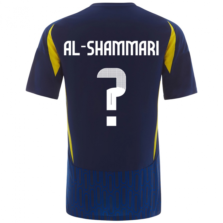 Criança Camisola Mansour Al-Shammari #0 Azul Amarelo Alternativa 2024/25 Camisa Brasil