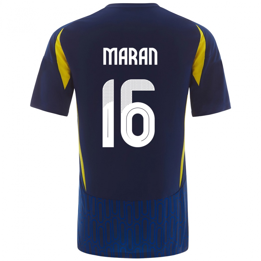 Criança Camisola Mohammed Maran #16 Azul Amarelo Alternativa 2024/25 Camisa Brasil