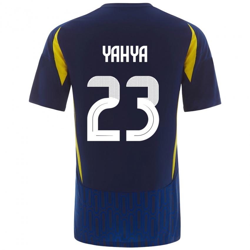 Criança Camisola Ayman Yahya #23 Azul Amarelo Alternativa 2024/25 Camisa Brasil