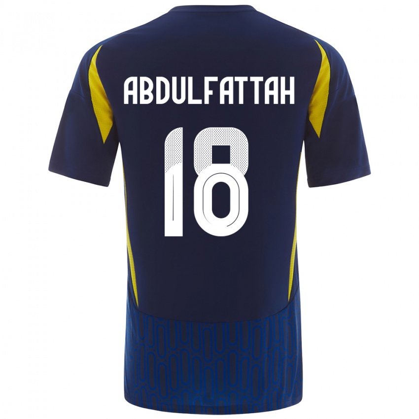 Criança Camisola Abdulfattah Adam #18 Azul Amarelo Alternativa 2024/25 Camisa Brasil