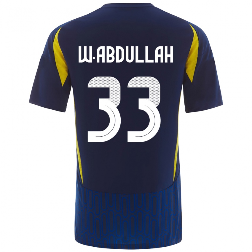 Criança Camisola Waleed Abdullah #33 Azul Amarelo Alternativa 2024/25 Camisa Brasil