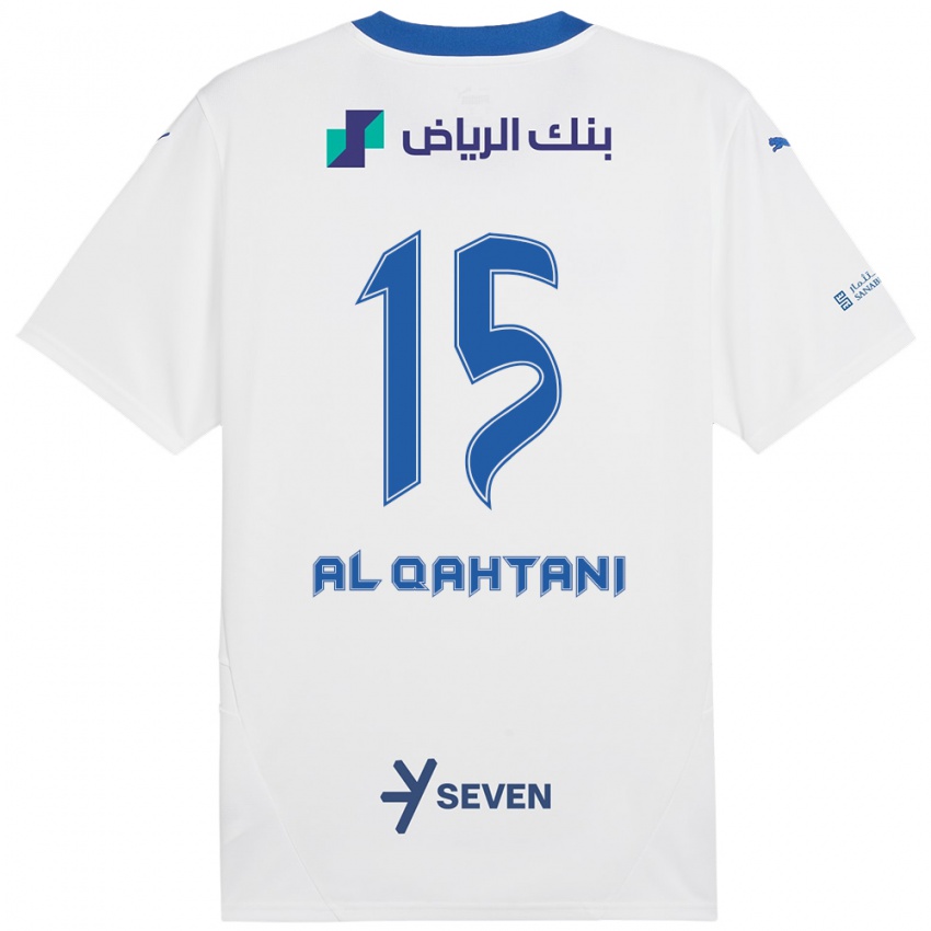 Criança Camisola Mohammed Al-Qahtani #15 Azul Branco Alternativa 2024/25 Camisa Brasil