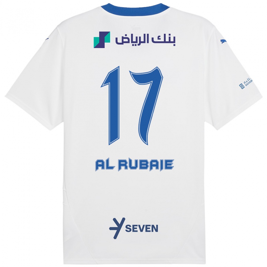 Criança Camisola Mohammed Al-Rubaie #17 Azul Branco Alternativa 2024/25 Camisa Brasil