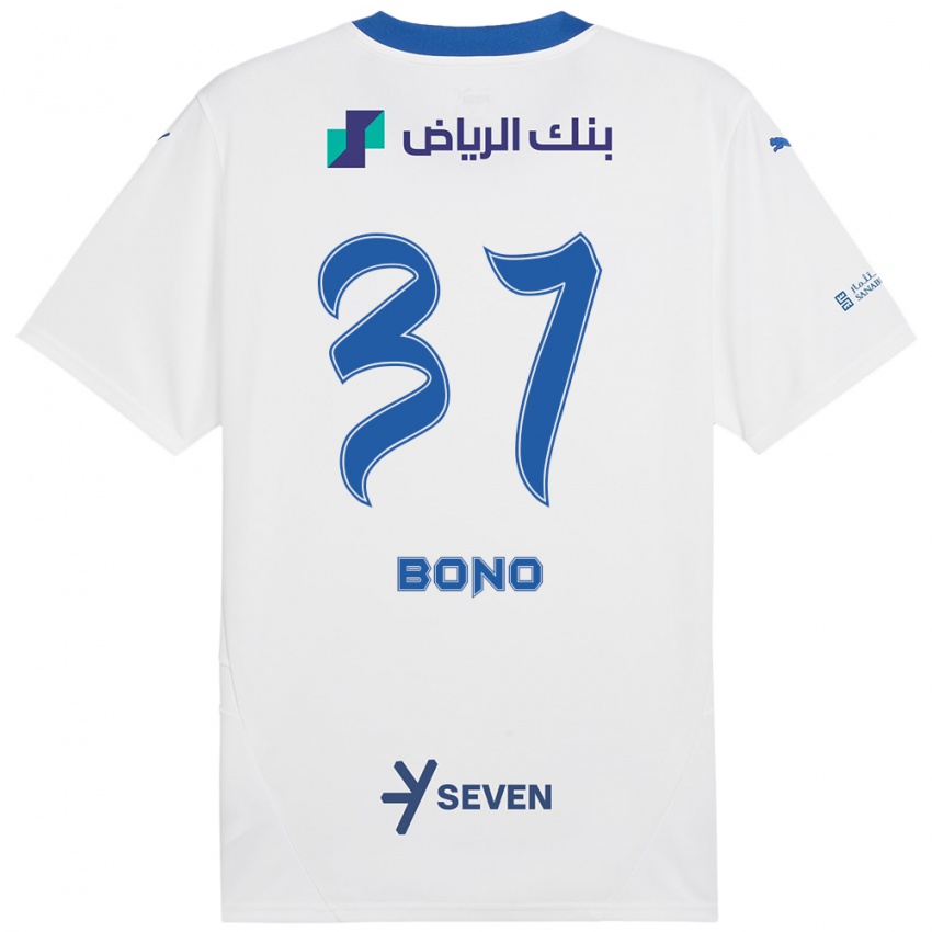 Criança Camisola Bono #37 Azul Branco Alternativa 2024/25 Camisa Brasil