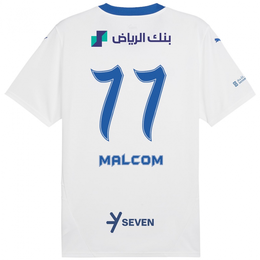 Criança Camisola Malcom #77 Azul Branco Alternativa 2024/25 Camisa Brasil