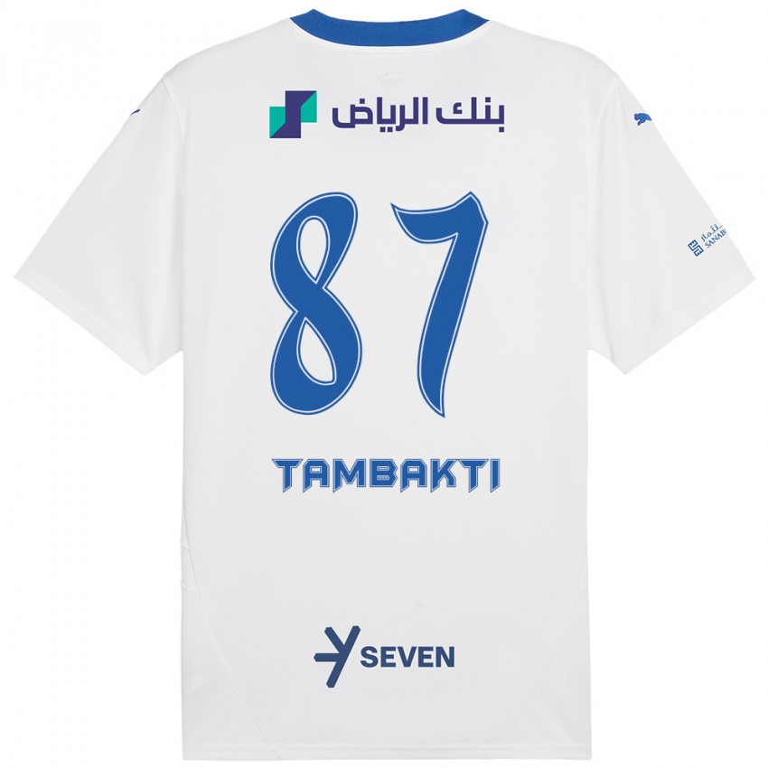 Criança Camisola Hassan Tambakti #87 Azul Branco Alternativa 2024/25 Camisa Brasil