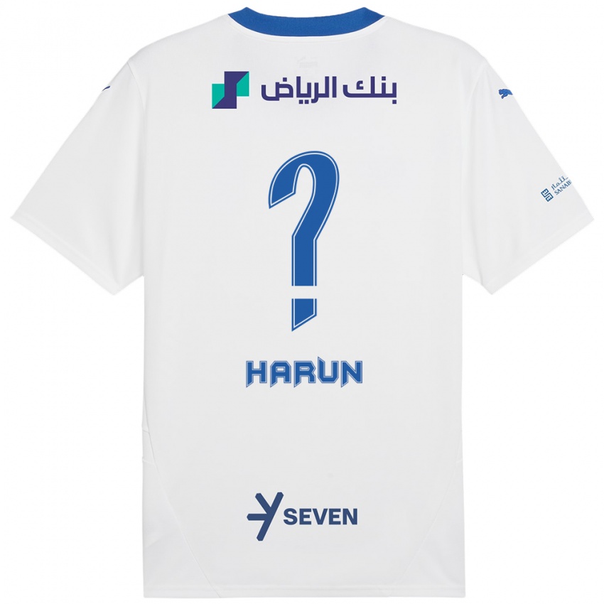 Criança Camisola Saud Harun #0 Azul Branco Alternativa 2024/25 Camisa Brasil