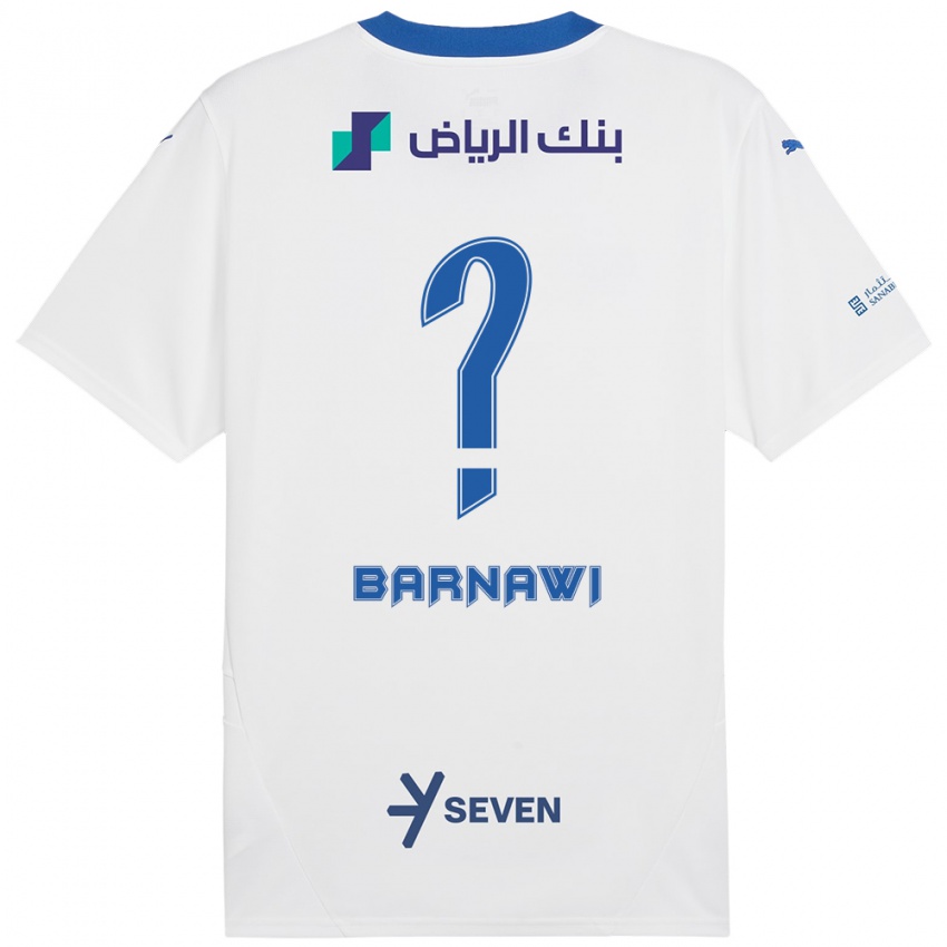 Criança Camisola Abdulsalam Barnawi #0 Azul Branco Alternativa 2024/25 Camisa Brasil