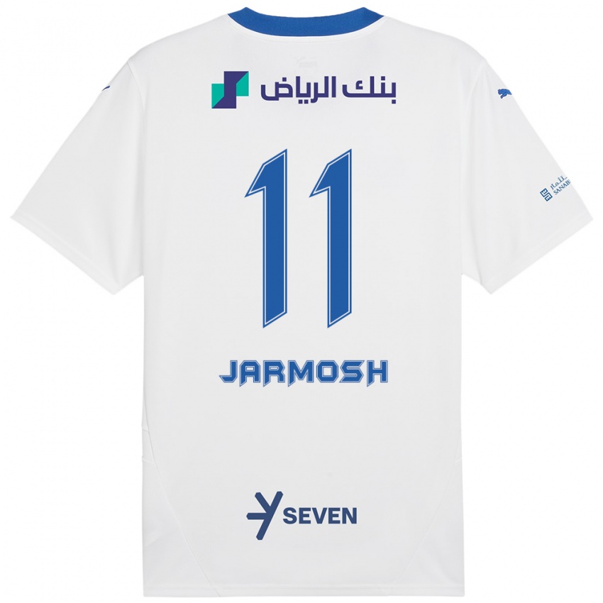 Criança Camisola Abdulaziz Jarmosh #11 Azul Branco Alternativa 2024/25 Camisa Brasil