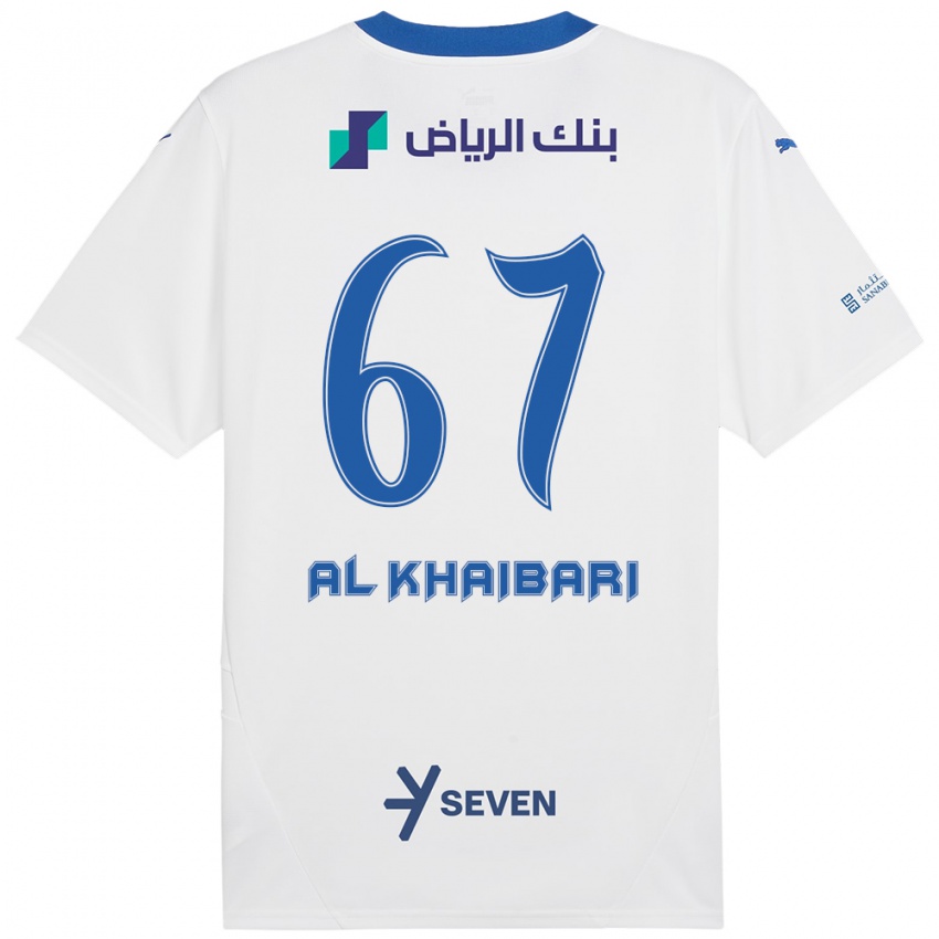 Criança Camisola Mohammed Al-Khaibari #67 Azul Branco Alternativa 2024/25 Camisa Brasil