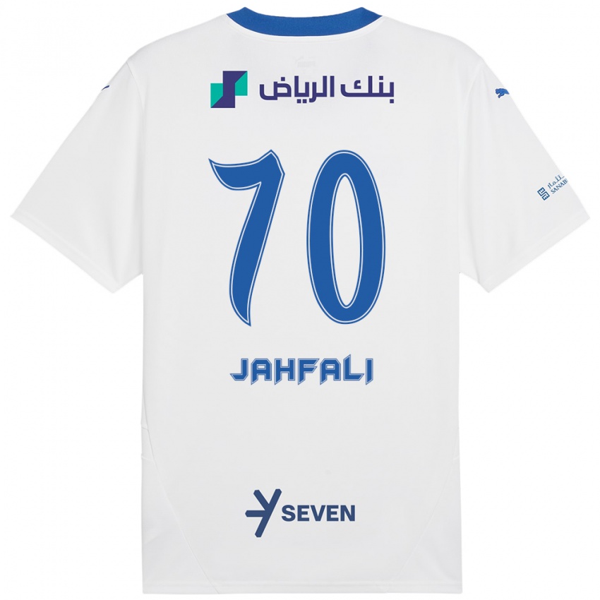 Criança Camisola Mohammed Jahfali #70 Azul Branco Alternativa 2024/25 Camisa Brasil