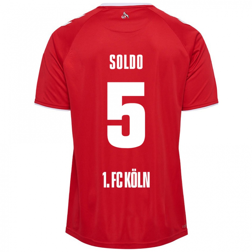 Criança Camisola Nikola Soldo #5 Branco Vermelho Alternativa 2024/25 Camisa Brasil