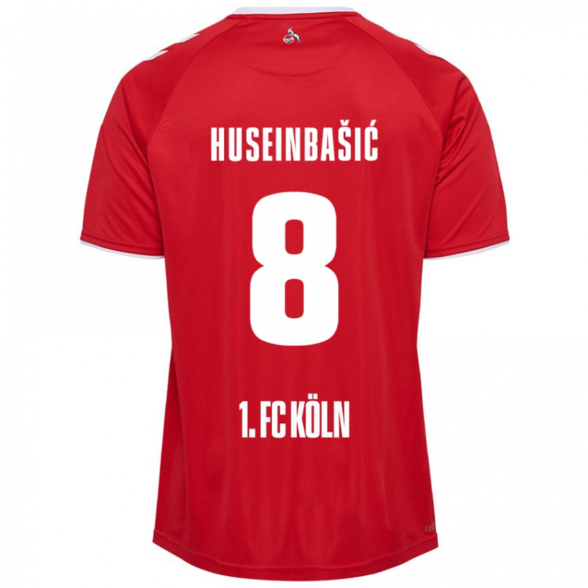 Criança Camisola Denis Huseinbasic #8 Branco Vermelho Alternativa 2024/25 Camisa Brasil