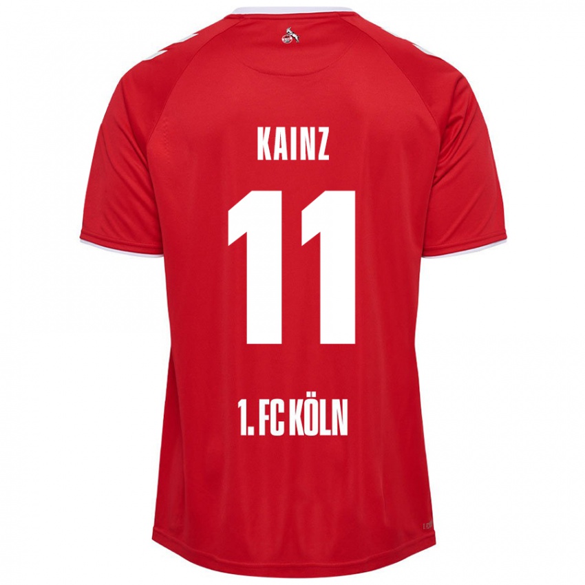 Criança Camisola Florian Kainz #11 Branco Vermelho Alternativa 2024/25 Camisa Brasil