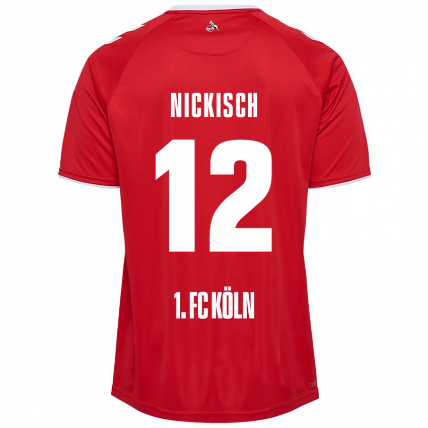 Criança Camisola Jonas Nickisch #12 Branco Vermelho Alternativa 2024/25 Camisa Brasil