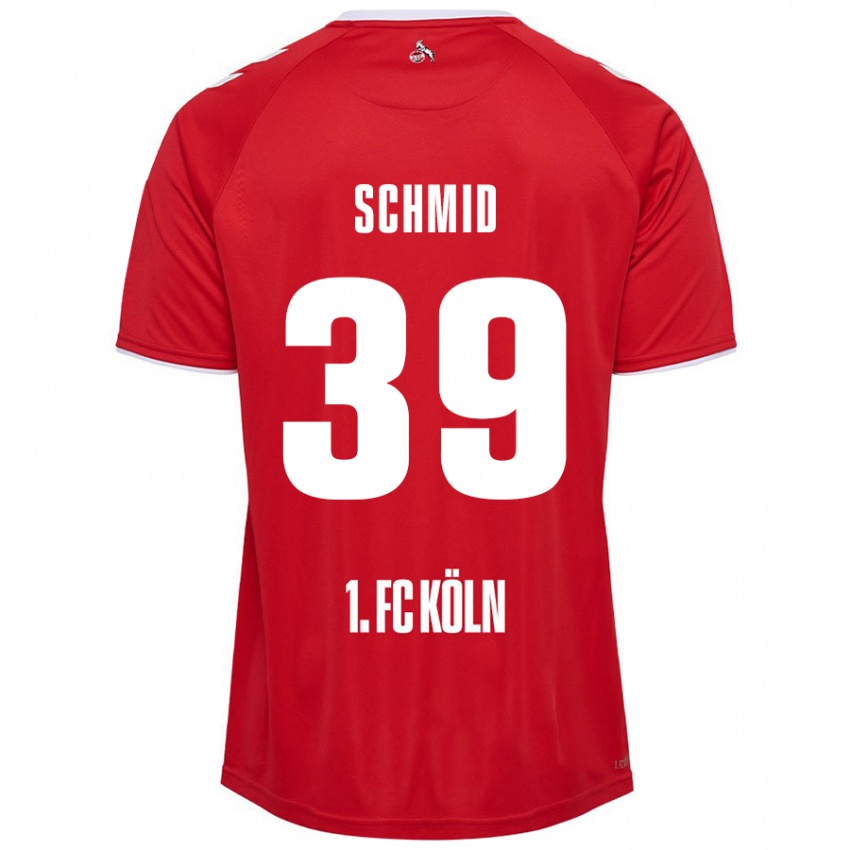 Criança Camisola Maximilian Schmid #39 Branco Vermelho Alternativa 2024/25 Camisa Brasil