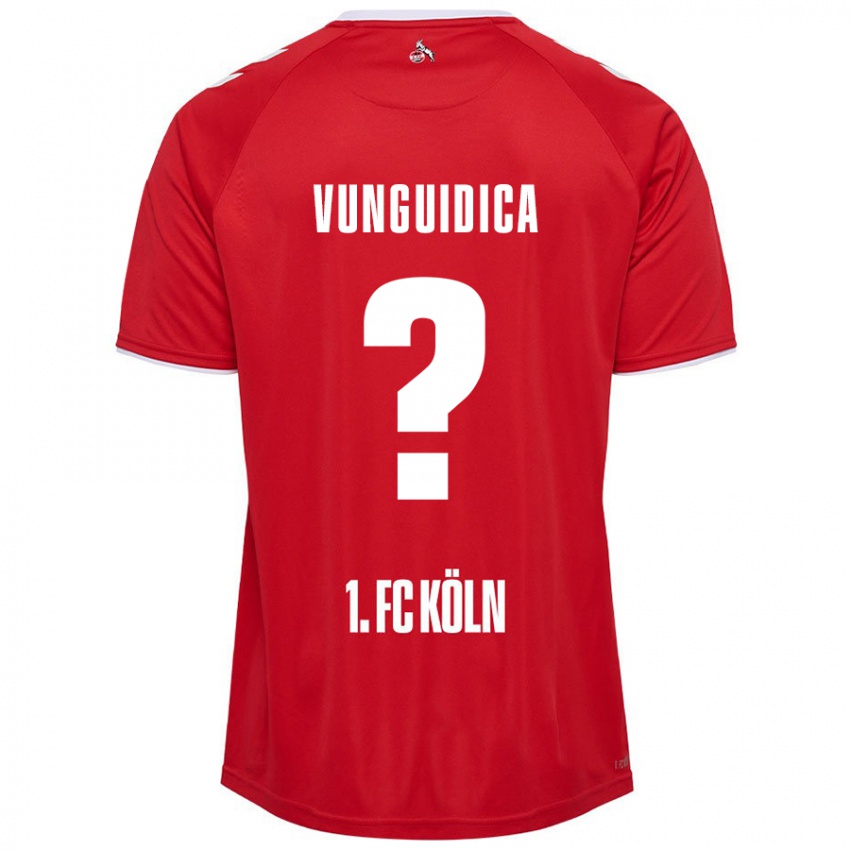 Criança Camisola Exaouse Vunguidica #0 Branco Vermelho Alternativa 2024/25 Camisa Brasil