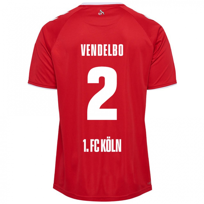 Criança Camisola Sofie Vendelbo #2 Branco Vermelho Alternativa 2024/25 Camisa Brasil