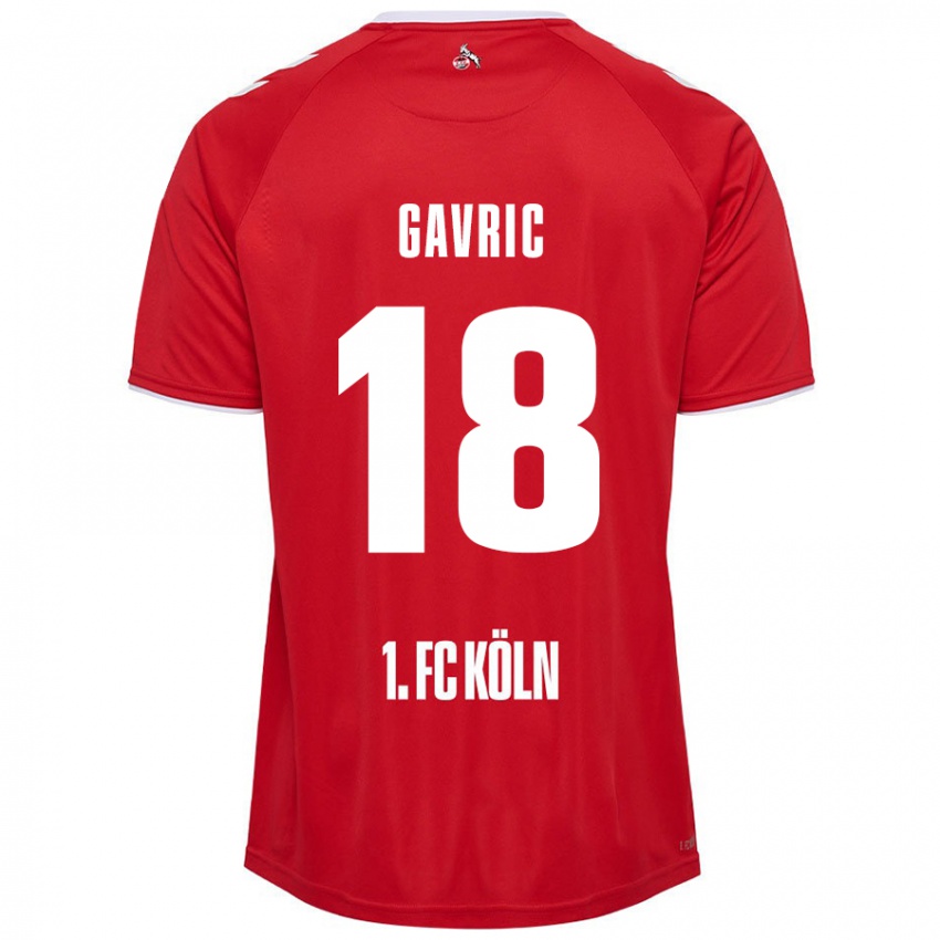 Criança Camisola Andrea Gavrić #18 Branco Vermelho Alternativa 2024/25 Camisa Brasil