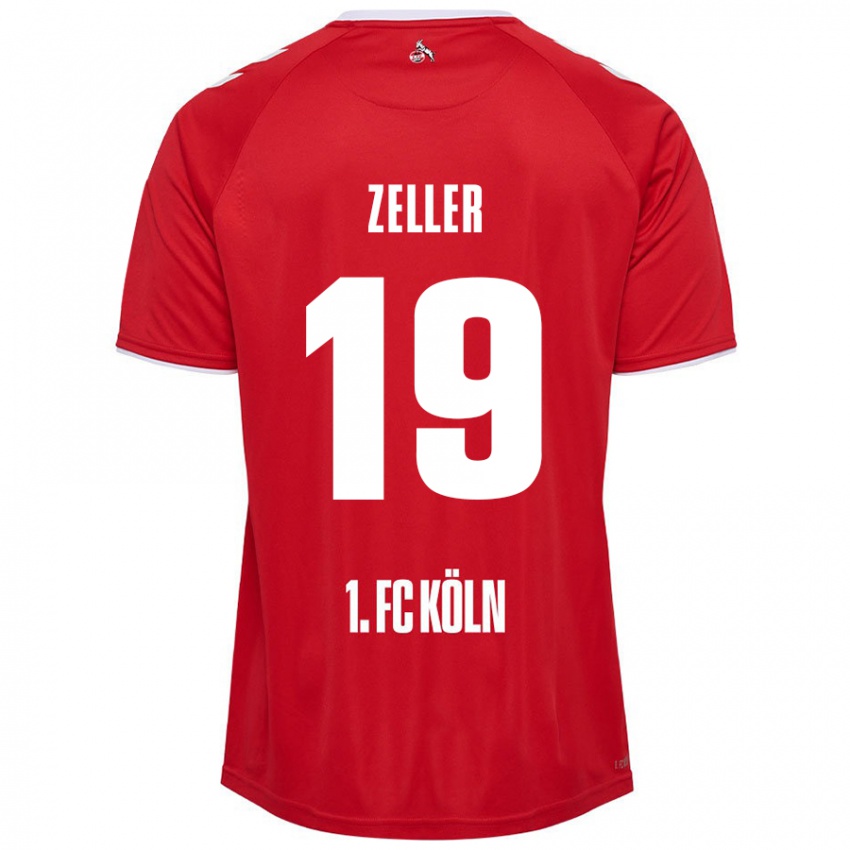 Criança Camisola Dóra Zeller #19 Branco Vermelho Alternativa 2024/25 Camisa Brasil