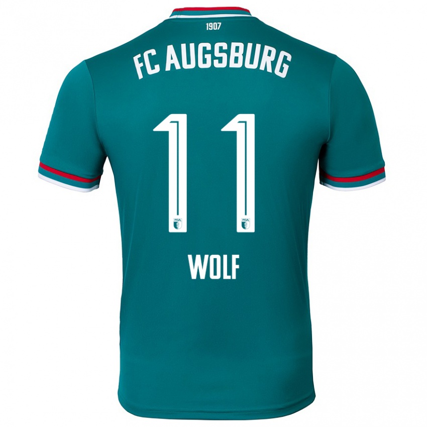 Criança Camisola Marius Wolf #11 Verde Escuro Alternativa 2024/25 Camisa Brasil