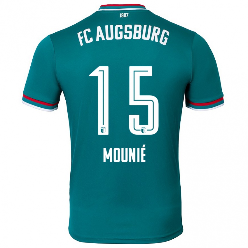 Criança Camisola Steve Mounié #15 Verde Escuro Alternativa 2024/25 Camisa Brasil