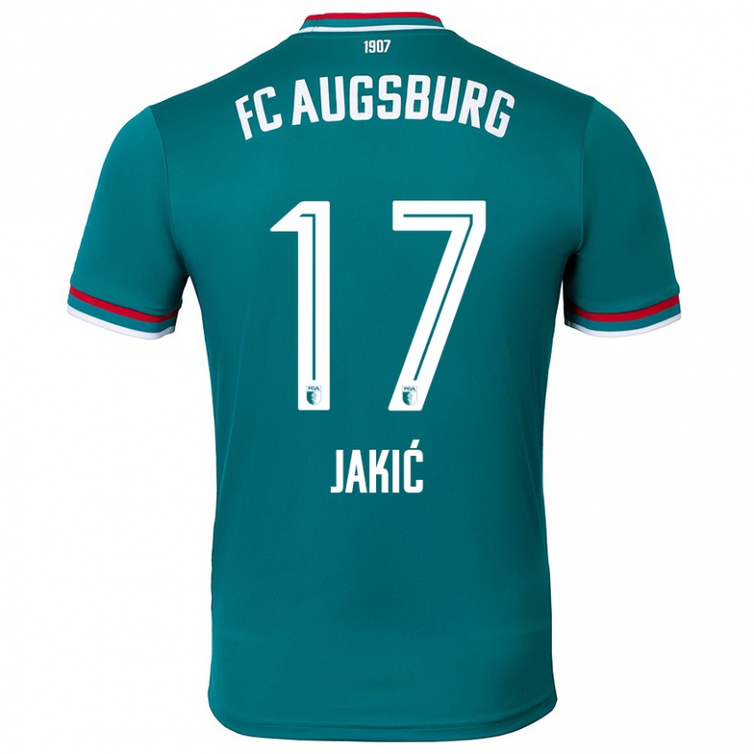 Criança Camisola Kristijan Jakic #17 Verde Escuro Alternativa 2024/25 Camisa Brasil