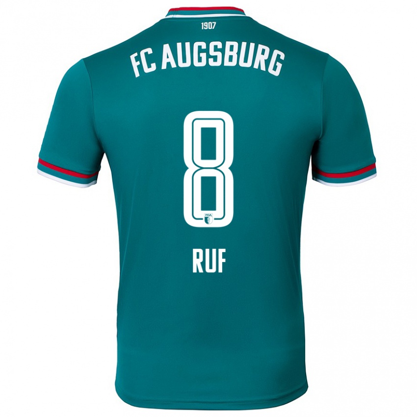 Criança Camisola Jonas Ruf #8 Verde Escuro Alternativa 2024/25 Camisa Brasil