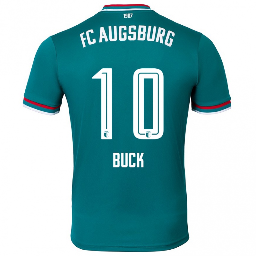 Criança Camisola Dustin Buck #10 Verde Escuro Alternativa 2024/25 Camisa Brasil