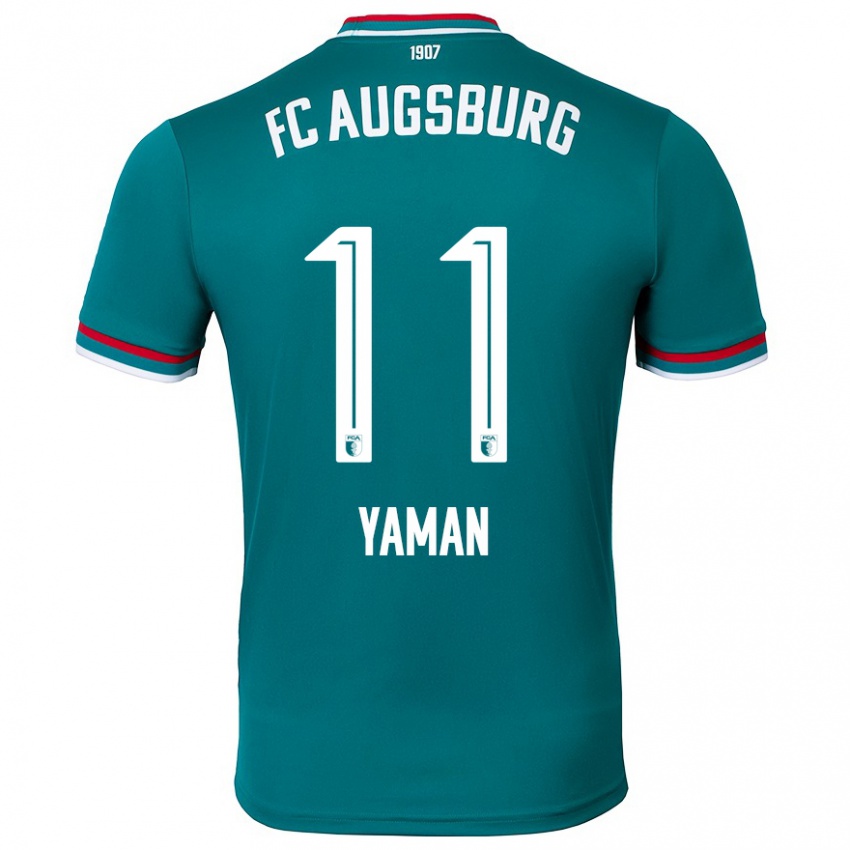 Criança Camisola Kerim Yaman #11 Verde Escuro Alternativa 2024/25 Camisa Brasil