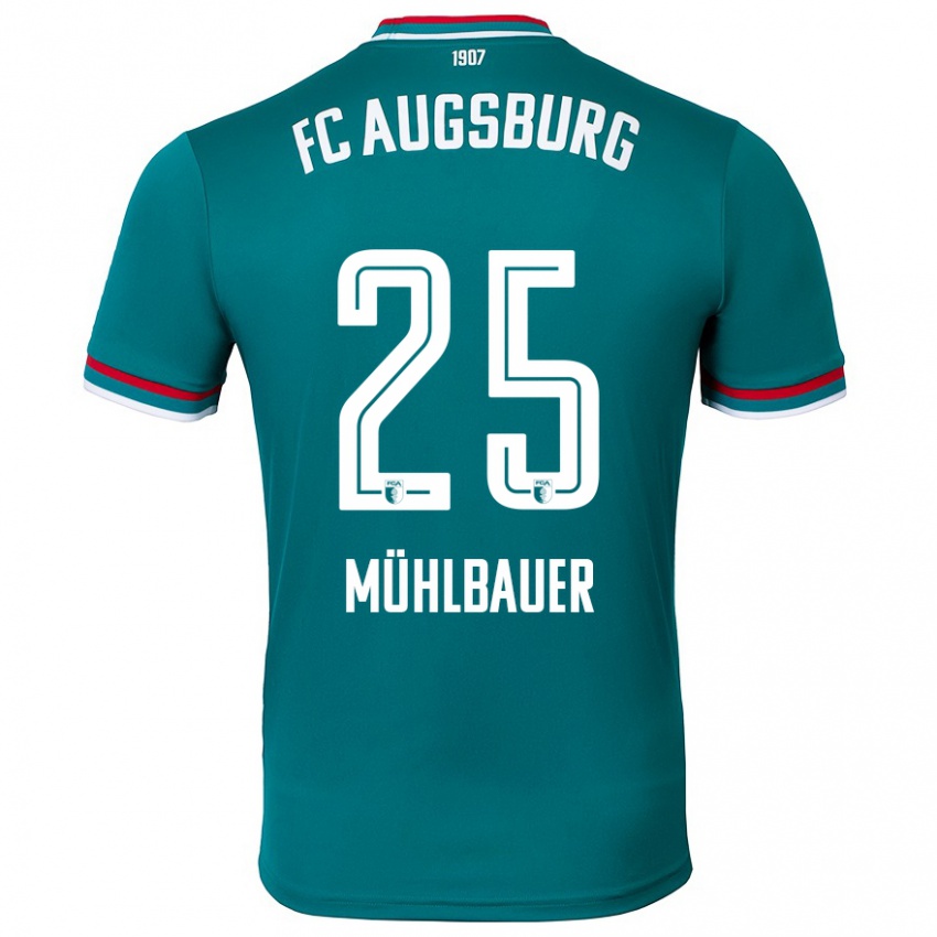 Criança Camisola Simon Mühlbauer #25 Verde Escuro Alternativa 2024/25 Camisa Brasil