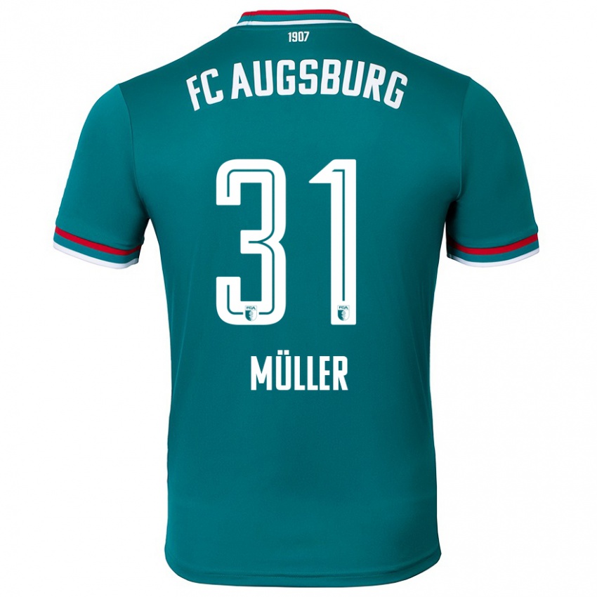 Criança Camisola Noah Müller #31 Verde Escuro Alternativa 2024/25 Camisa Brasil